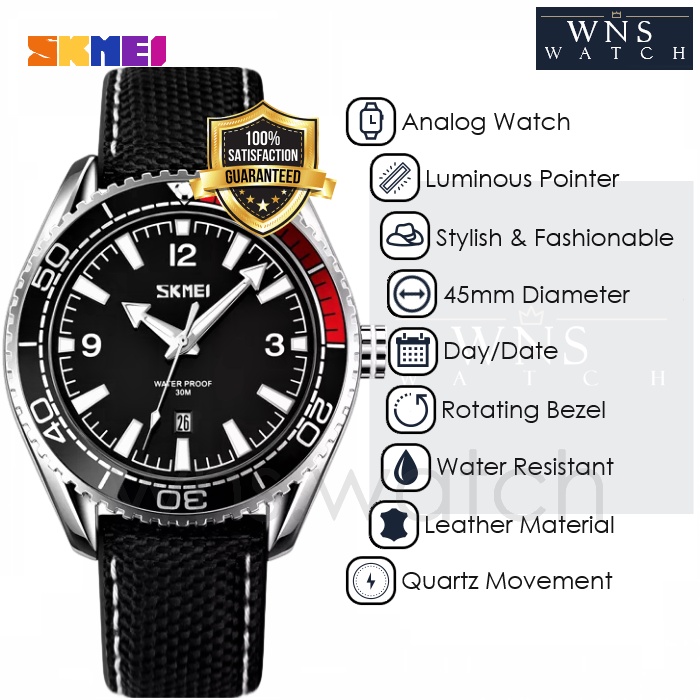 [LIMITED] Jam Tangan Analog Pria Original Homage Design Luminous Business Luxury Elegance Date Rotat