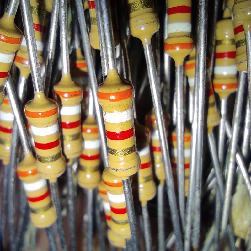 3K9 Resistor Vintage 1/2W Carbon Film Karbon NOS jadul audio 3,9K 3.9k ohm 392 0.5 0,5 0.5w 0,5w 0.5