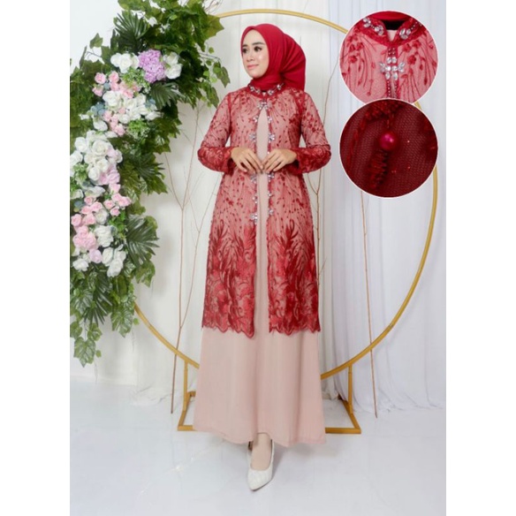 ALMEERA DRESS // BAHAN TILLE BORDIR MIX BORDIR PAYET // BAJU WISUDA // BAJU PESTA // KEBAYA MODERN // By Pelangi Jaya