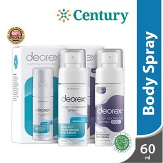 Image of Deorex Body Odorizer Spray 60ml / Deodorant / Body Spray / Penghilang Bau Ketiak & Bau Kaki / Bau Badan