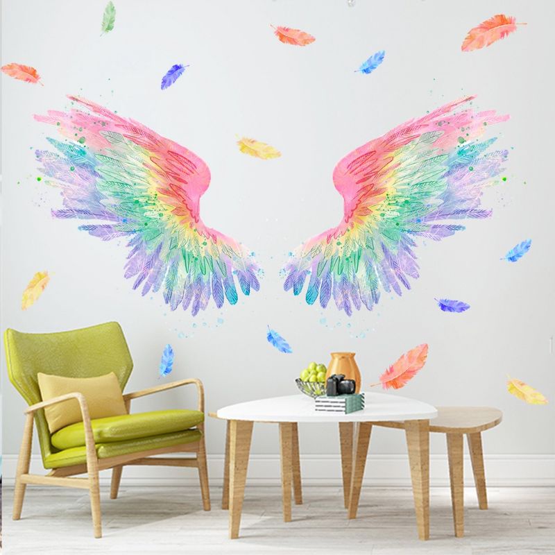 

STIKER DINDING WALL STICKER DEKORASI INTERIOR RUANG BERMAIN KAMAR BELAJAR ANAK CEWEK GAMBAR SAYAP SEPASANG RAINBOW COLORFULL CANTIK TINGGAL TEMPEL PRAKTIS AESTHETIC GIRLY TEMATIK WATERPROOF