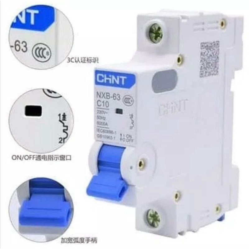 MCB CHINT 1 Phase 6A - 10A - 16A - 20A - 25A - 32A - 40A (SNI - LMK)