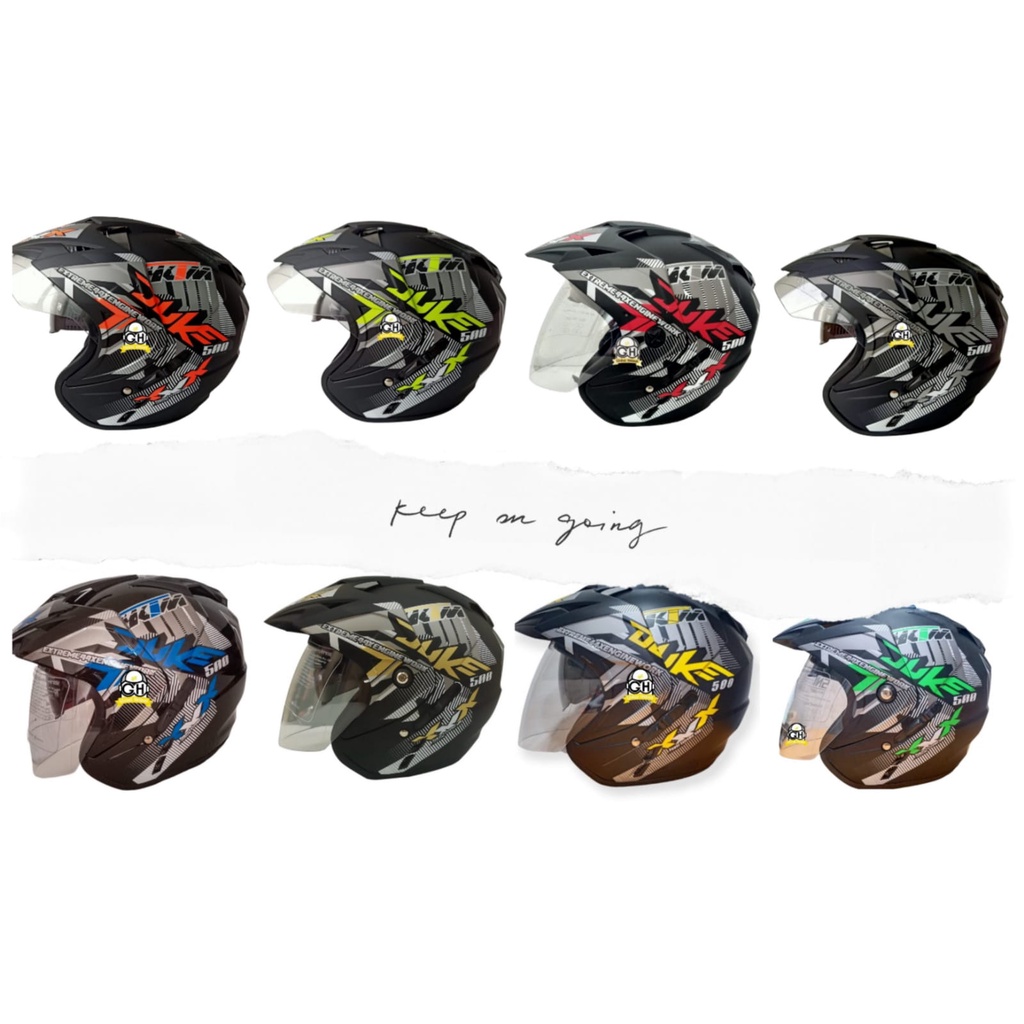 HELM MOTIF DUKE DOUBLE VISOR HALF FACE