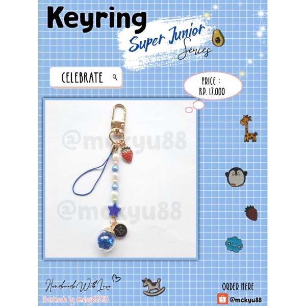 Keyring Super Junior CELEBRATE ver