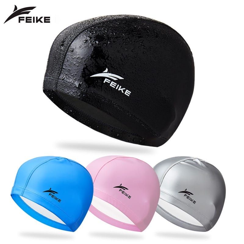 TOPI RENANG / PENUTUP KEPALA DEWASA TOPI RENANG BAHAN NYLON