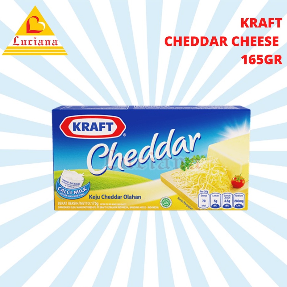 Keju Kraft Cheddar 165gr