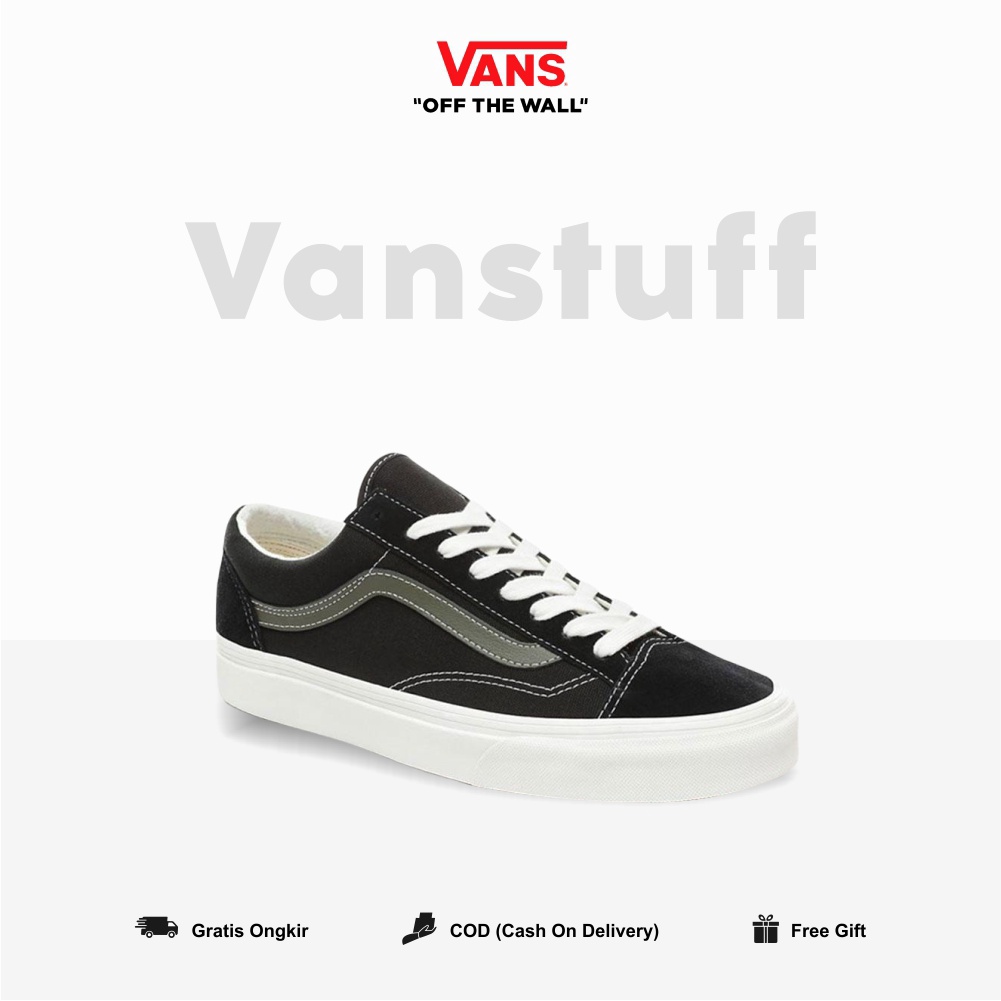 Vans Style 36 Vintage Blanc De Blanc Original 100 BNIBWT Global Market Authentic Guarated Cowo FBLack Sole White