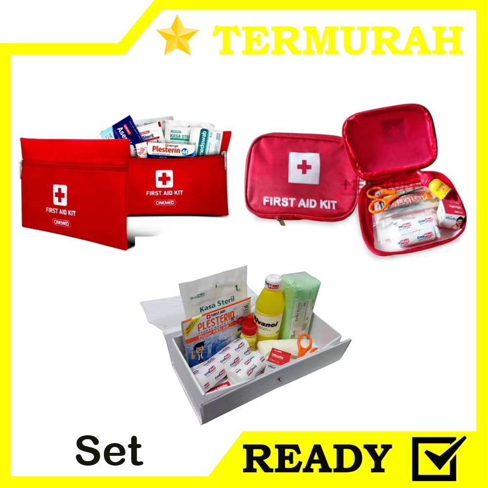 Jual First Aid Kit Kotak P3K Dan Dompet P3K Lengkap Isi Full OneMed ...