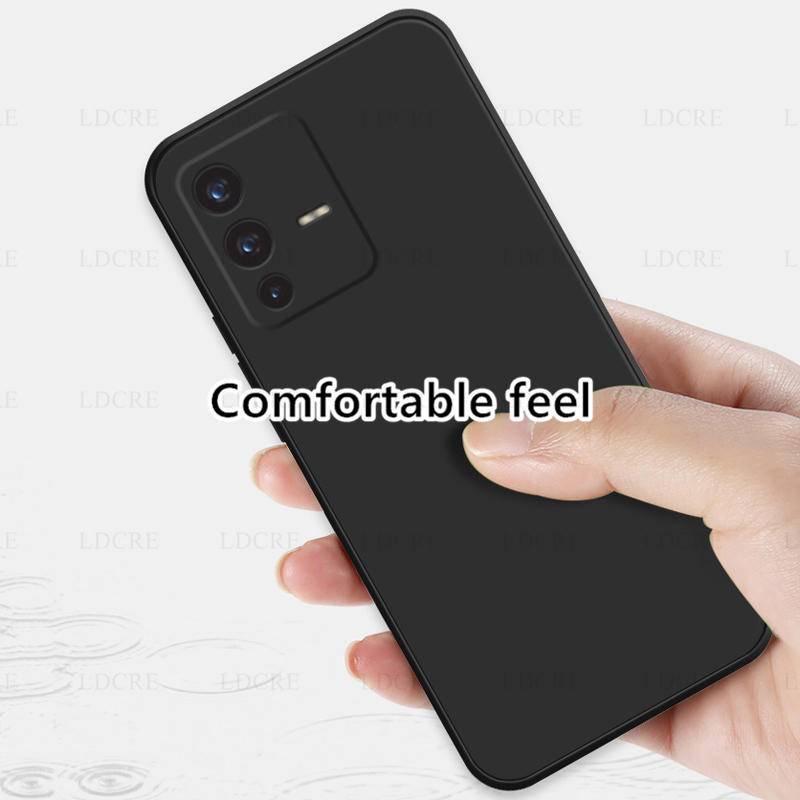 Untuk Vivo V23 5G Case Liquid Square Karet Silikon Shockproof Case Untuk Vivo S12 S10 S10e Pro