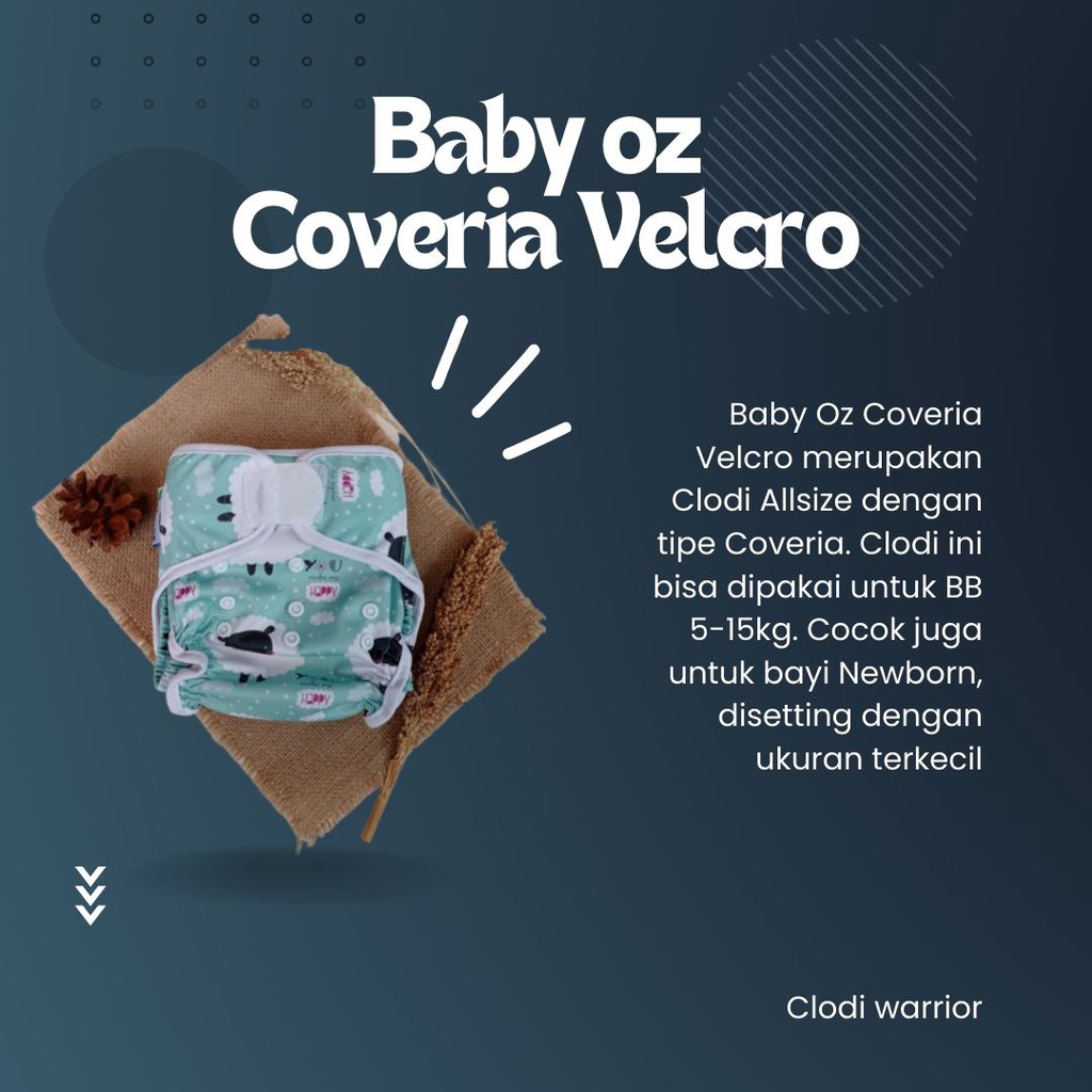 Baby oz Clodi Coveria All size Popok Kain Bayi Cuci Ulang BB 4-15kg