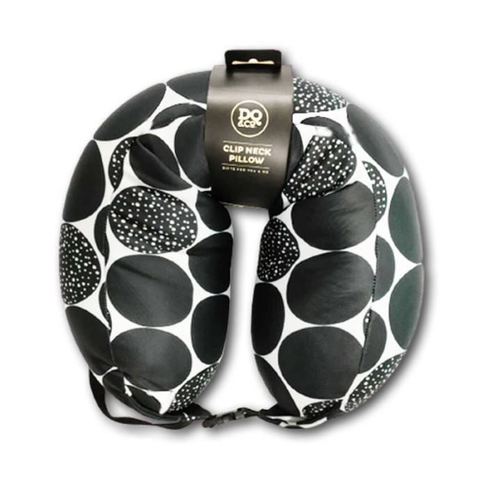 

CLIP NECK PILLOW RETRO DOTS BLACK - 80204NPC