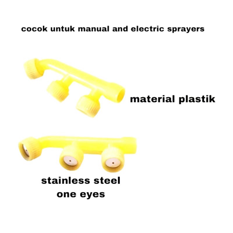 Nozzle 3 kepala sprayer elektrik
