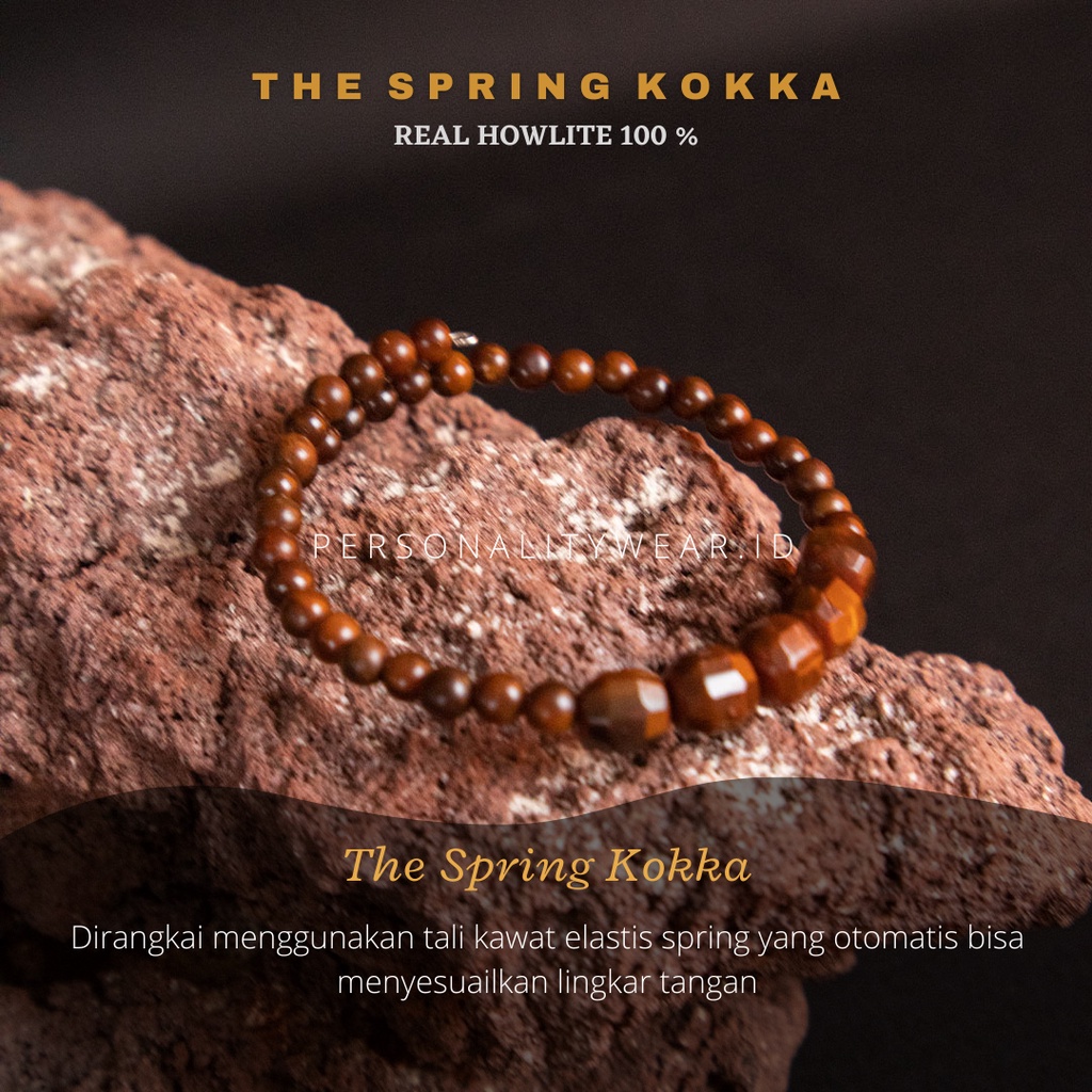 Gelang Kayu Bertuah Kokka Kaukah ASLI Original CUSTOM SPRING