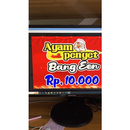 CETAK SPANDUK/BANNER BAHAN TEBAL 340gr (BLACKOUT)