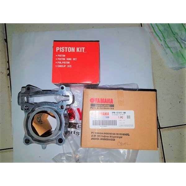 BLOK SEHER & BLOK MESIN SET PISTON KIT VIXION NEW &R15 ORIGINAL YAMAHA