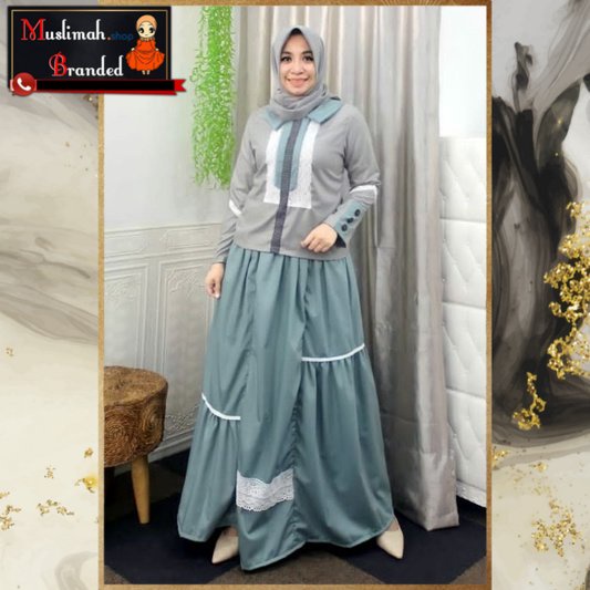 DEURA Busana Muslim Terbaru / Dress Deura / Gamis Deura Original / Setelan Gamis Deura 257 MUSLIMAH 