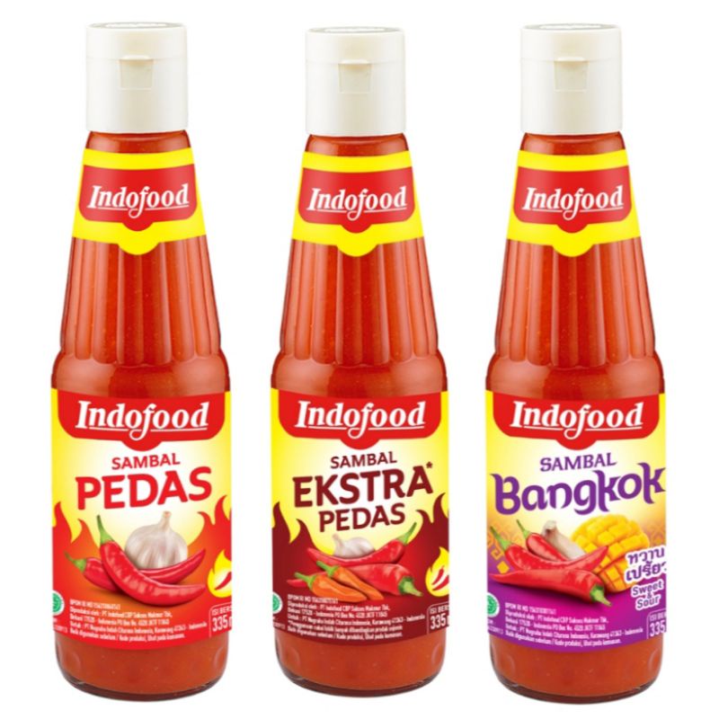 

(instant saja) Indofood Sambal Pedas Extra Pedas Bangkok Botol kaca 335ml