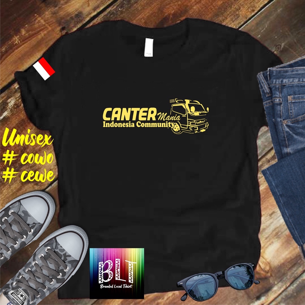 Cod/Kaos CANTER MANIA stabilo INDONESIA COMMUNITY BENDERA/ kaos pria kaos murah wanita pria distro