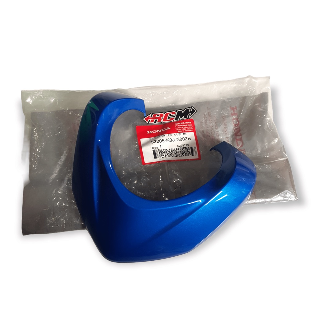 53205-K0J-N00ZH COVER RING LIST GARIS TEPI MIKI SPIDO SPEDO SPIDOMETER SPEDOMETER SPEEDOMETER KILOMETER GENIO BIRU BLUE GLOSSY ORI ORIGINAL HONDA AHM HGP ASLI