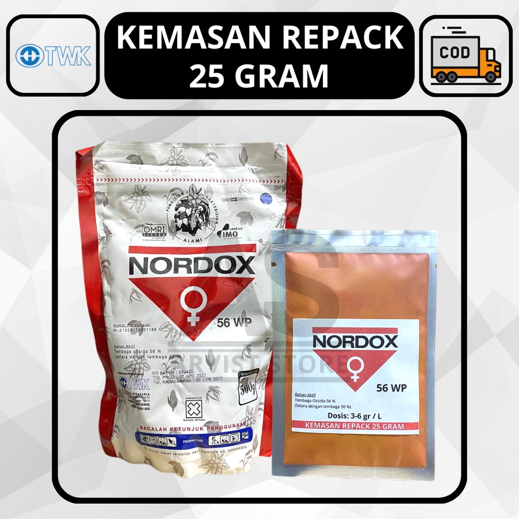 Jual Fungisida Bakterisida Nordox Wp Kemasan Repack Gram Bahan Aktif Tembaga Oksida