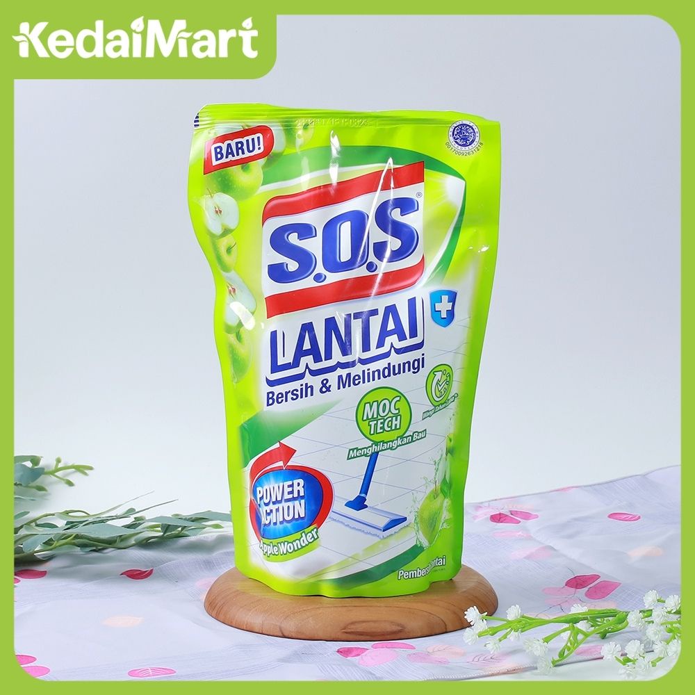 SOS Pembersih Lantai Refill Apple 750 Ml
