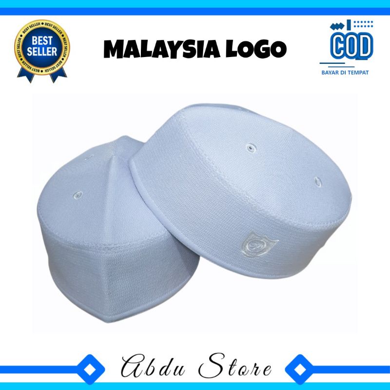 Peci Kopiah MALAYSIA LOGO SUPER ORIGINAL Murah , Peci Malaysia Logo , Peci Haji Malaysia Lokal , Kop