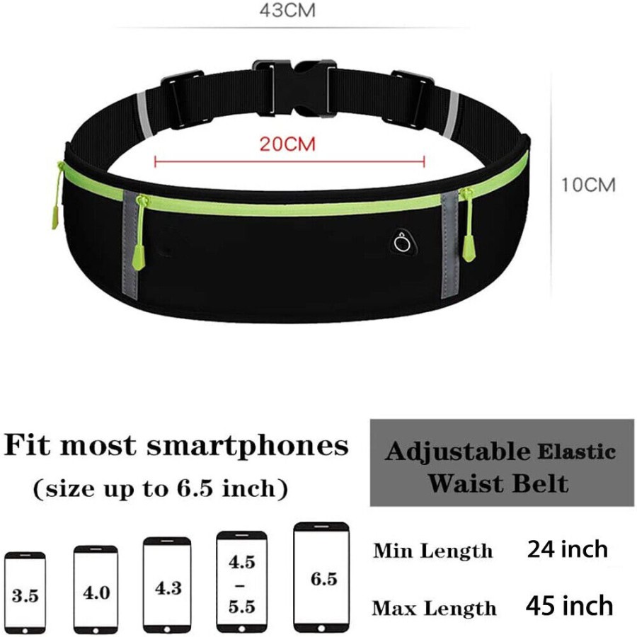 Tas Pinggang Olahraga Running Belt Waterproof Jogging Belt Tas Lari