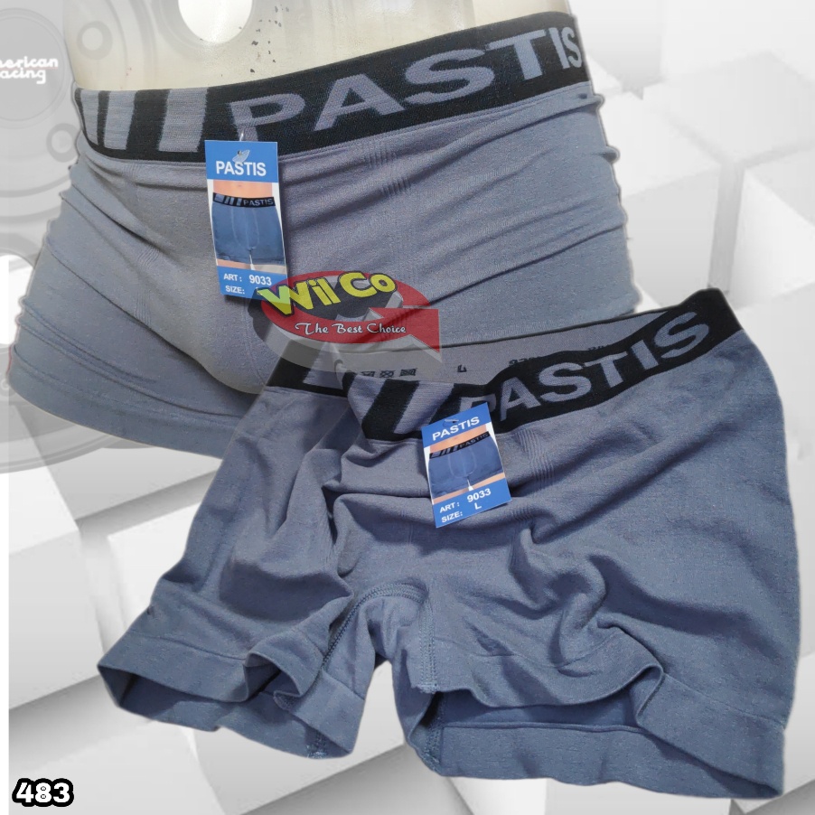 K483 - [Harga Per 1 Potong] CELANA DALAM PRIA [BOXER] PASTIS SIZE M - XL