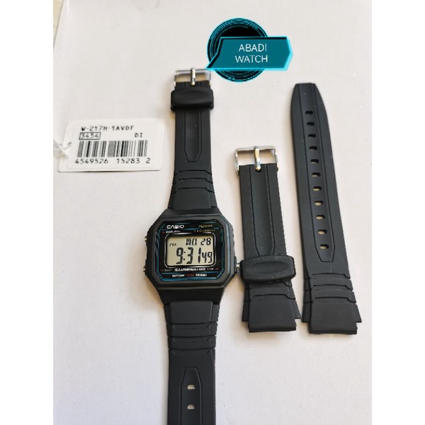 STRAP TALI JAM TANGAN CASIO W 217H ,W 217 H Berkuliatas.,lentur dan nyaman dipakai