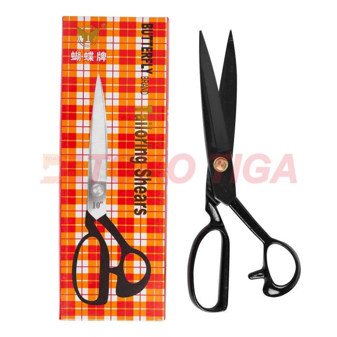 

[BISA COD] Gunting Potong Bahan Kain Butterfly 10" / Gunting Tailor Ukuran 10