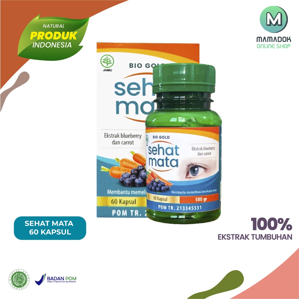 Jual BIO GOLD SEHAT MATA Kapsul Herbal Vitamin Mata untuk Segala Jenis