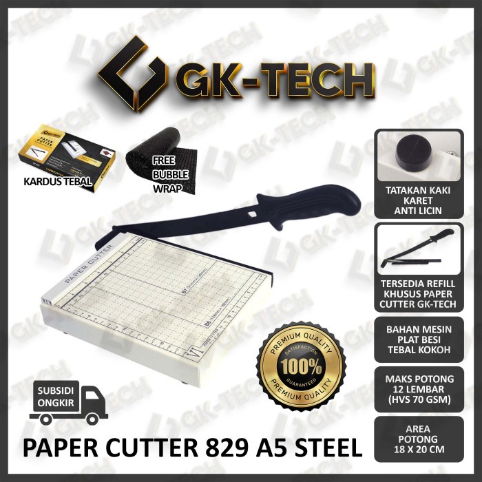 

✨NEW✨ - Paper Cutter A5 ( Alat Potong Kertas ) Pemotong Kertas - 829 A5 Premium