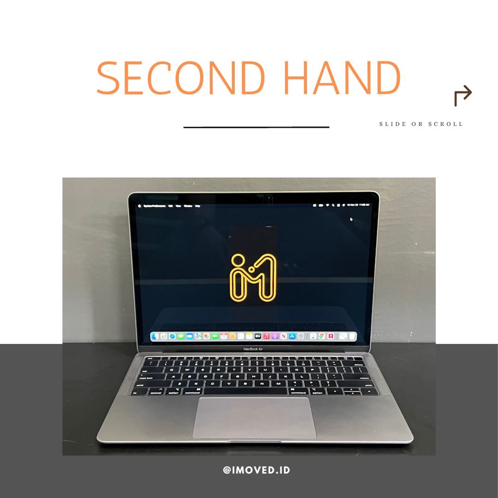 MacBook Air 2019 grey ram 8gb mulus ex ibox