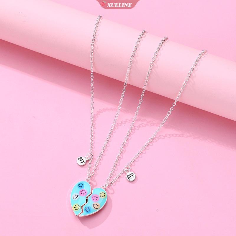 2023new Fashion Kalung Kartun Anak Magnet Batu Alloy Tetesan Minyak BFF Teman Baik Kalung Set [ZXL]