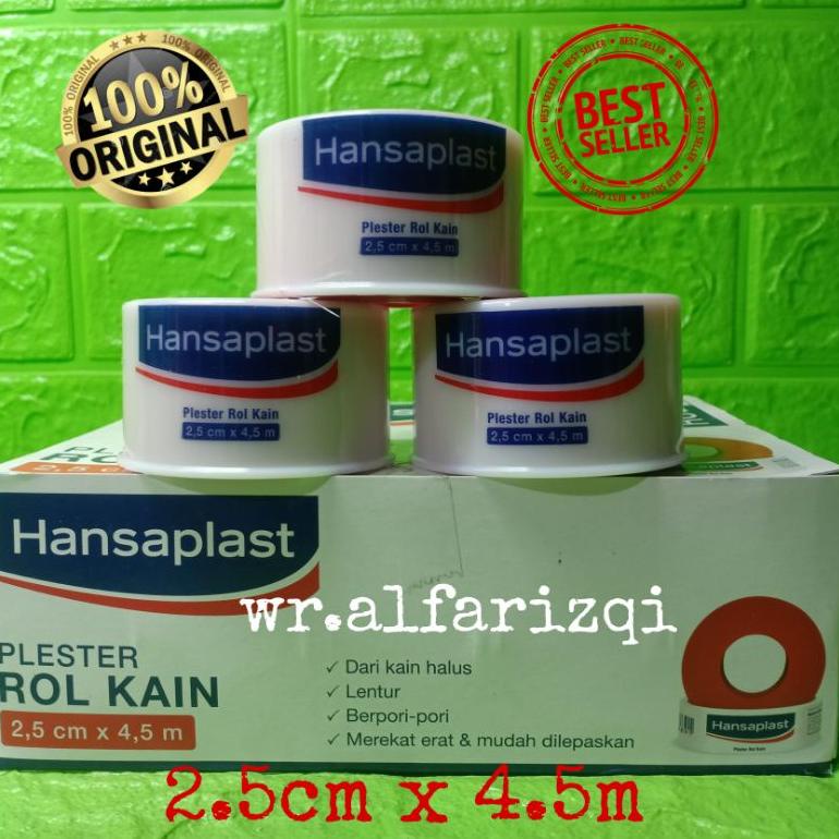(Seri)-D71M✓| HANSAPLAST ROLL KAIN JUMBO 5CM×4,5M / PLESTER LUKA BESAR banyak diminati