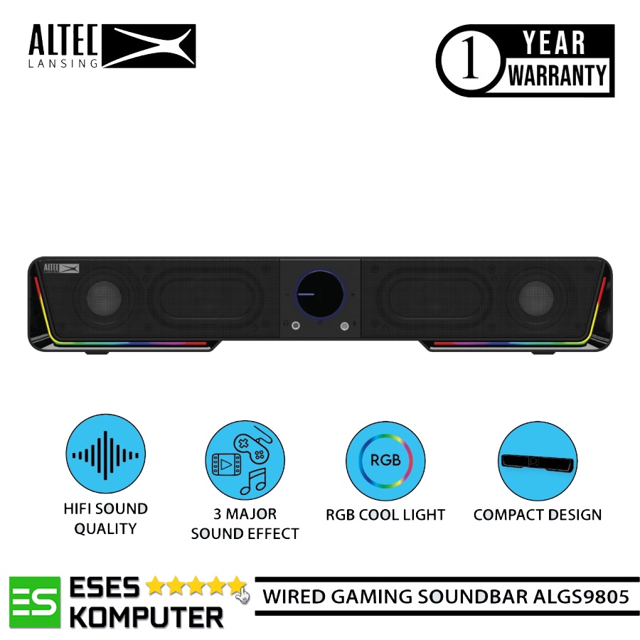 Speaker Altec Lansing ALGS9805 RGB | Speaker Soundbar Gaming