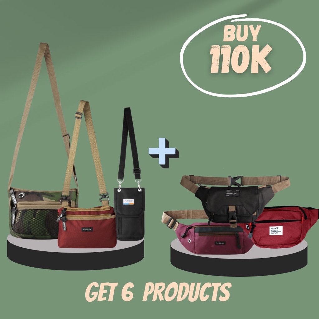 Pushop Kombo Hemat Tas Selempang JJSKBP