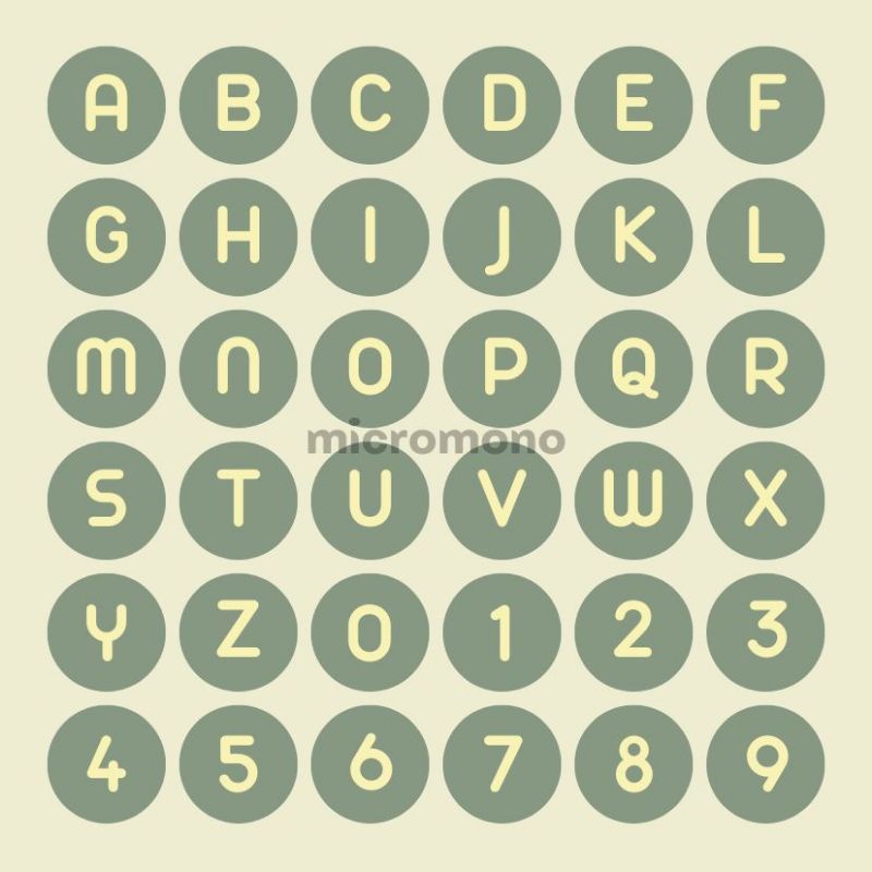 

Stiker Huruf by micromono