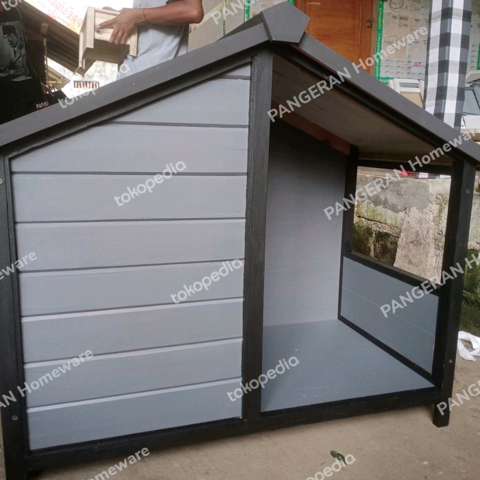 Kandang Anjing Outdoor Rumah Anjing Kayu Minimalis Dog House