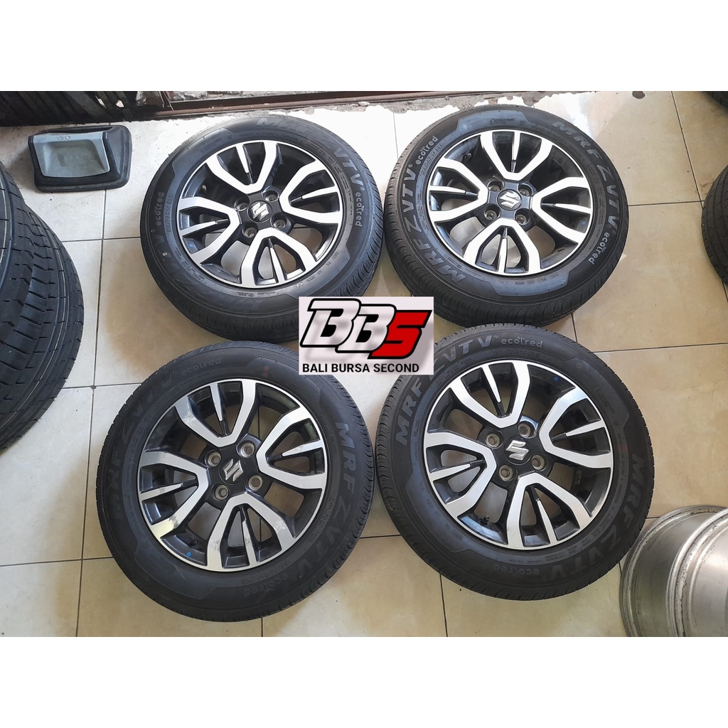 velg mobil bekas oem std suzuki spresso ring 14 pcd 4x100 & ban 165/70 cocok untuk mobil karimun, br