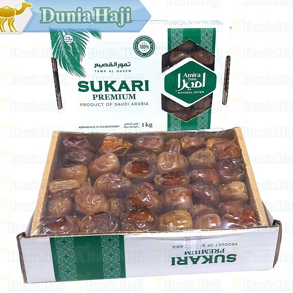 

F⚡ASH Promo SUKARI PREMIUM 1 KG Kemasan Dus (Expired 2023) / Kurma Sukari Kurma Raja Kurma Sukkari 100% Asli Original KEMASAN DUS ,.,.,.,.,.,