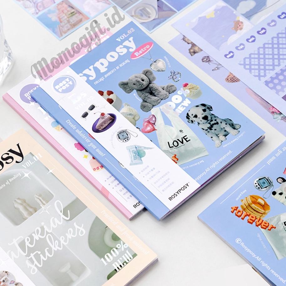 

GGD❋ Rosyposy Buku Isi Stiker Aesthetic 20 lembar Paling Baru