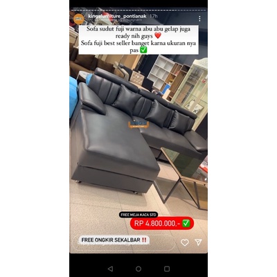 SOFA FUJI SUDUT - SOFA MURAH - SOFA KELUARGA - SOFA RUANG TAMU MINIMALIS - SOFA L - SOFA CUSTOM - SO