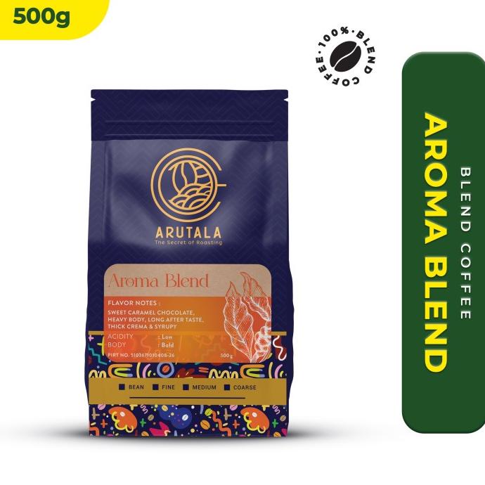 

[BISA COD] ARUTALA Kopi Aroma Blend 500 Gram