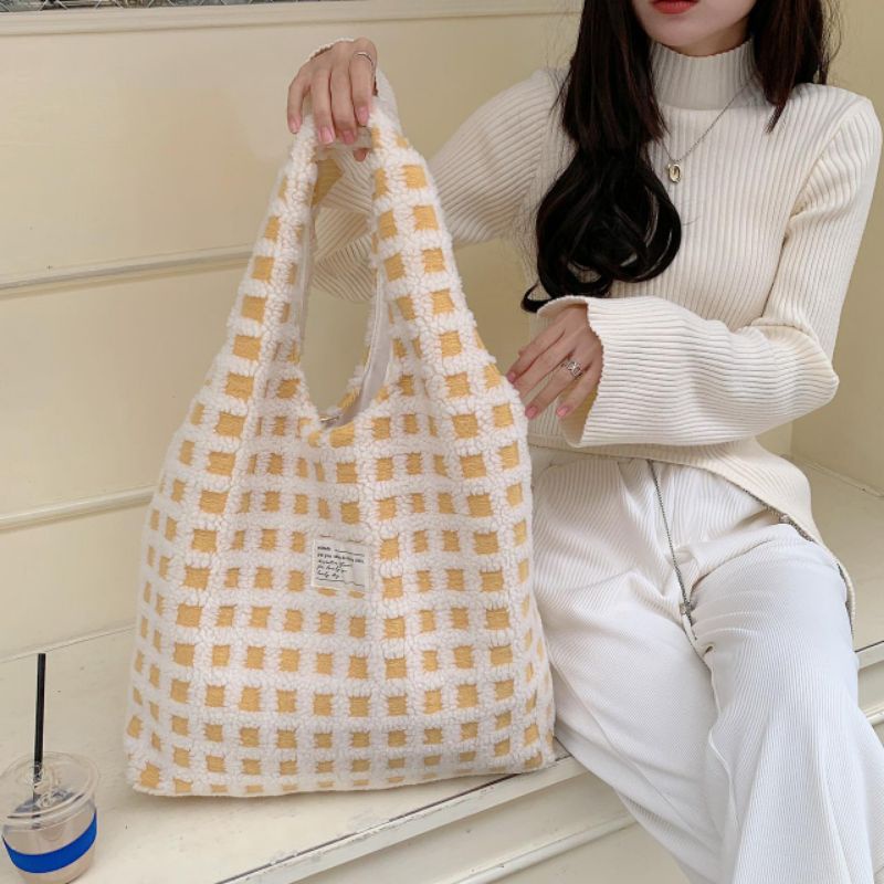 KiNa - CLOUDY PILLOW TOTE BAG KOREAN CUTE TOTE BAG