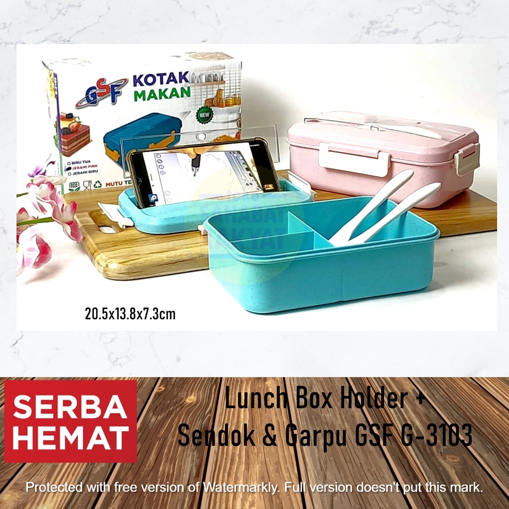 GG- Lunch Box Holder + Sendok &amp; Garpu G-3103 GSF