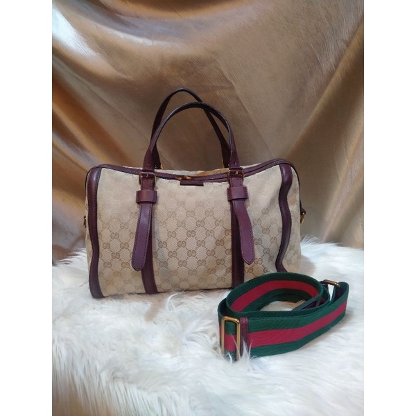 tas wanita seken gucci boston speedy second branded bag preloved / gucci boston / gg boston / gucai