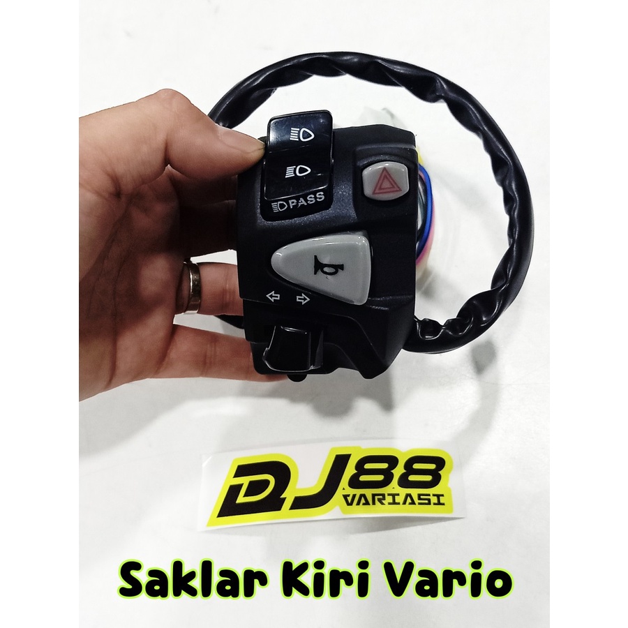 Saklar kiri Vario 125 vario 150 tombol Hazzard DIM lampu