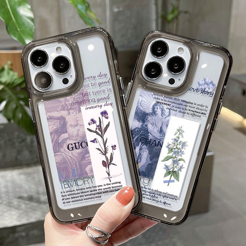 IPHONE Patung Dewi Shockproof Soft Phone Case Kompatibel Untuk Casing Iphone14 11 13 12 Pro XS Max X XR 78 6 6S Plus Cover TPU Silikon Transparan