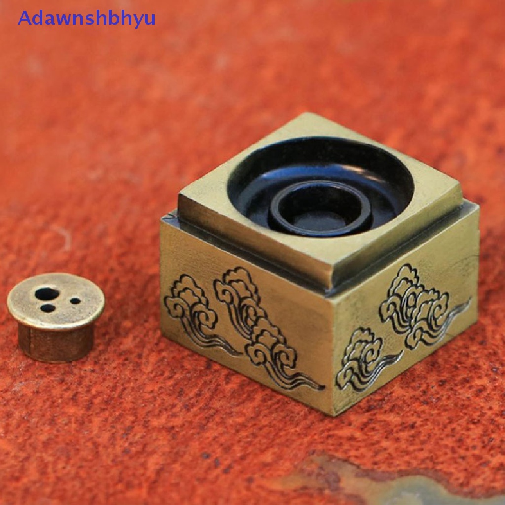 Adhyu Heart Sutra Alloy Buddhist Incense Stick Holder Pembakaran Joss Insence Box Burner ID